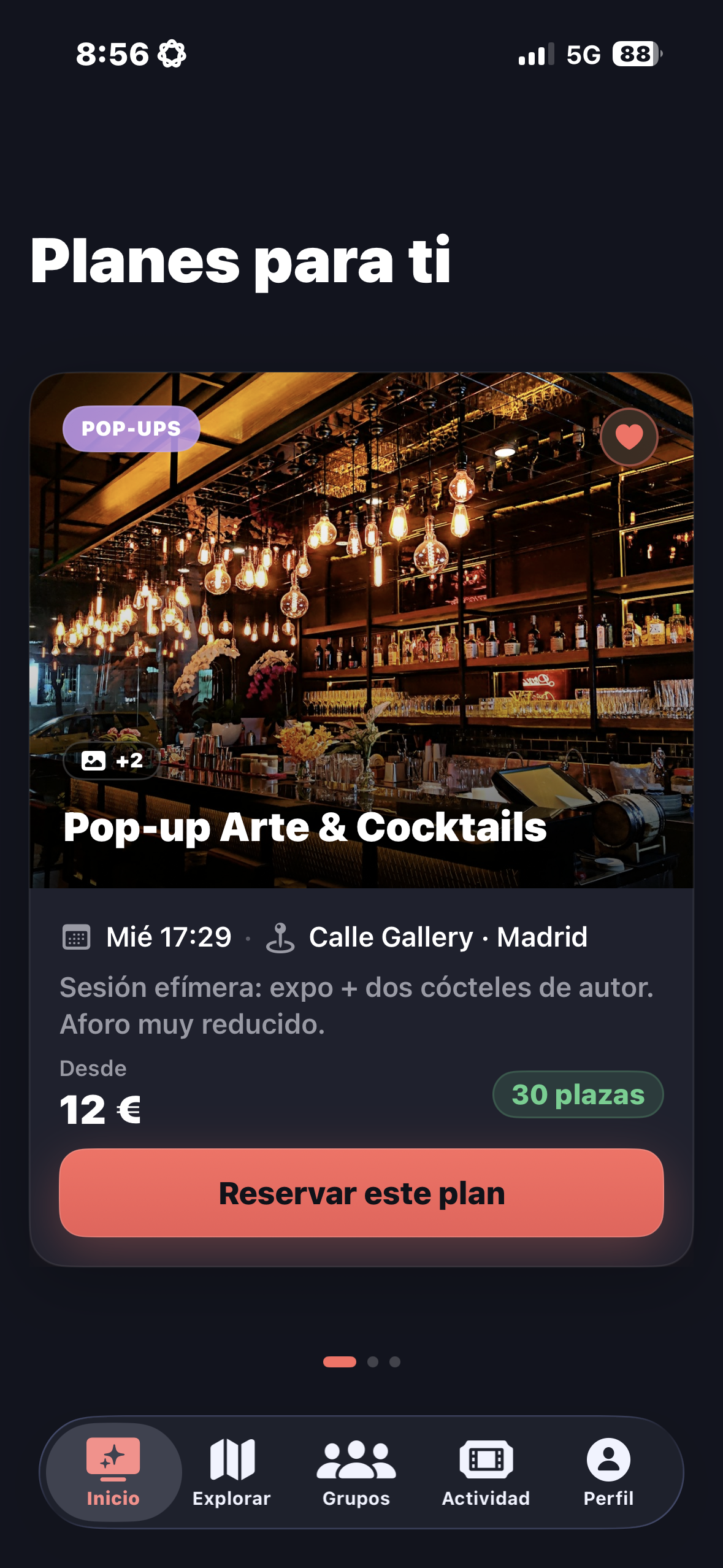 Caliu — feed Planes para ti en el iPhone